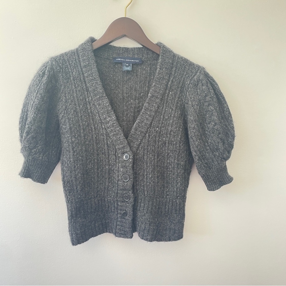 French connection wool blend gray sweater Medium - Picture 7 of 8